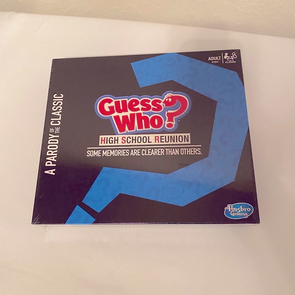 Guess Who High School Reunion Board Game.  New in sealed Box. Adult 2-4 players